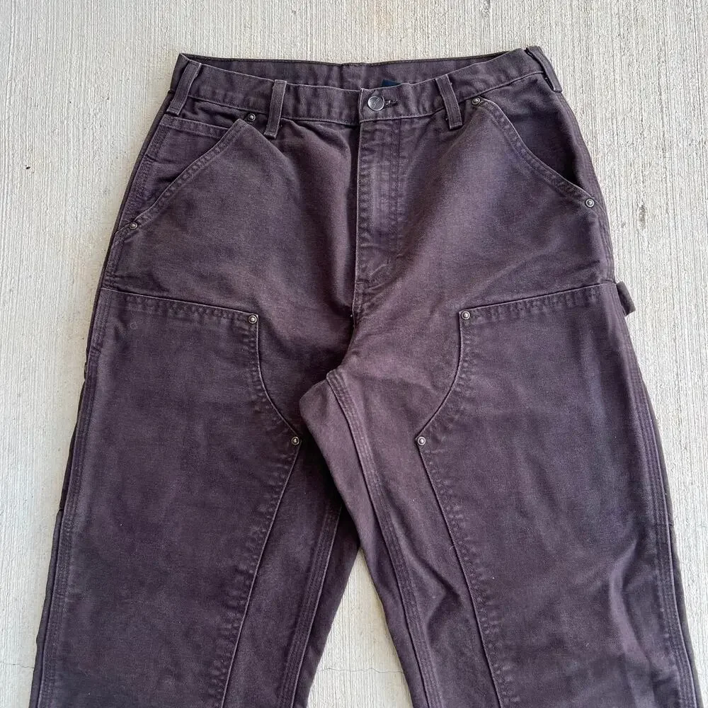 Carhartt B136 DKB brown double knee work wear carpenter pants